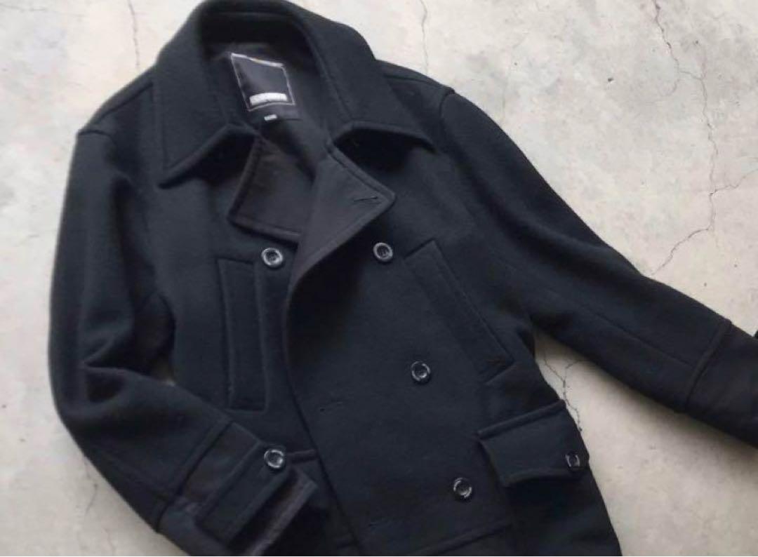 NEIGHBORHOOD ウールピーコート MEDIUM 黒