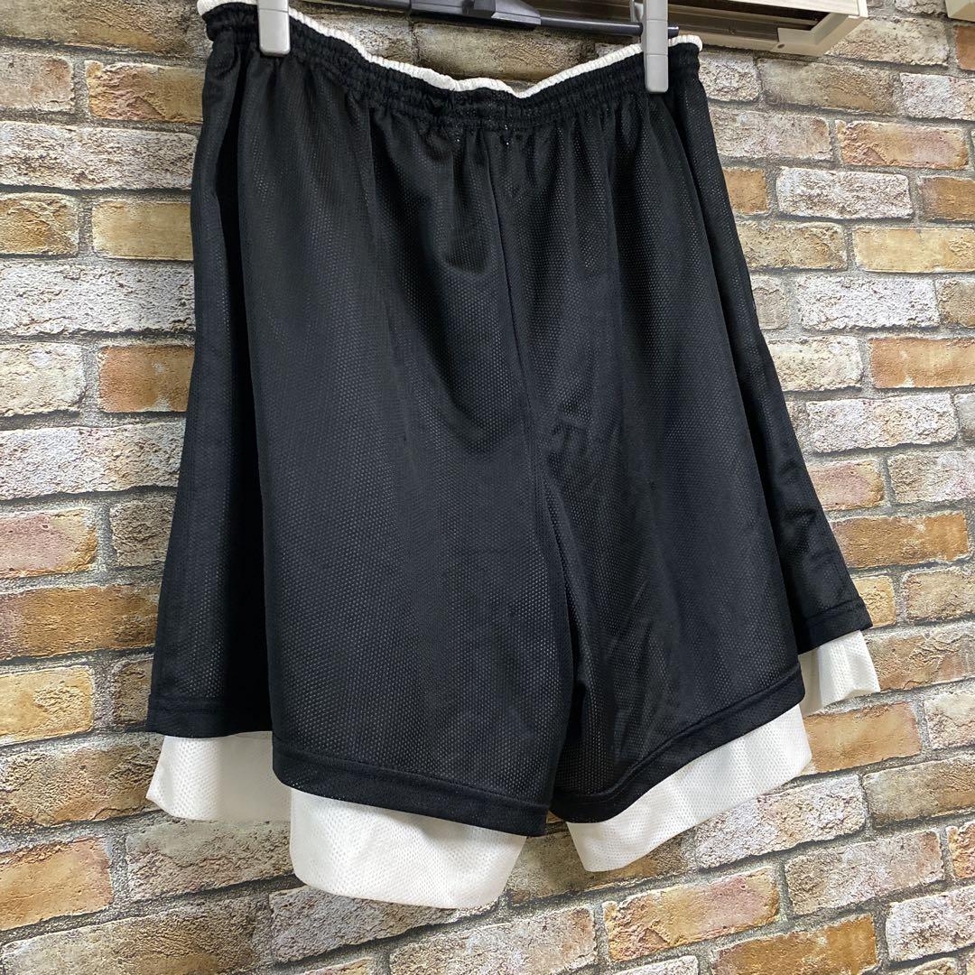 銀タグ　NIKE ブラックメッシュショートパンツ　サイズXL