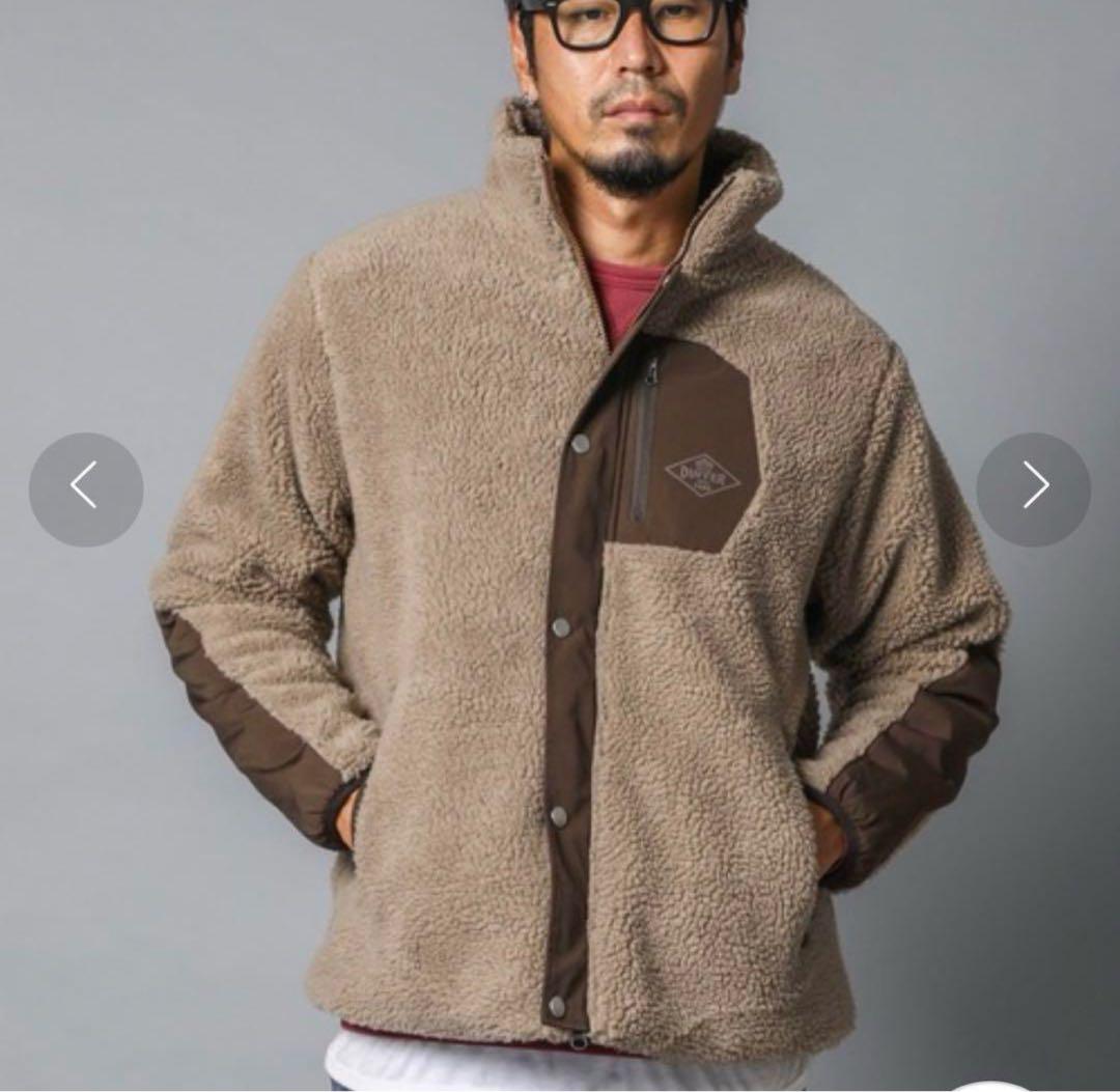 フリース　ボアフリース　DUFFER ダファー　ブラウン　サイズL