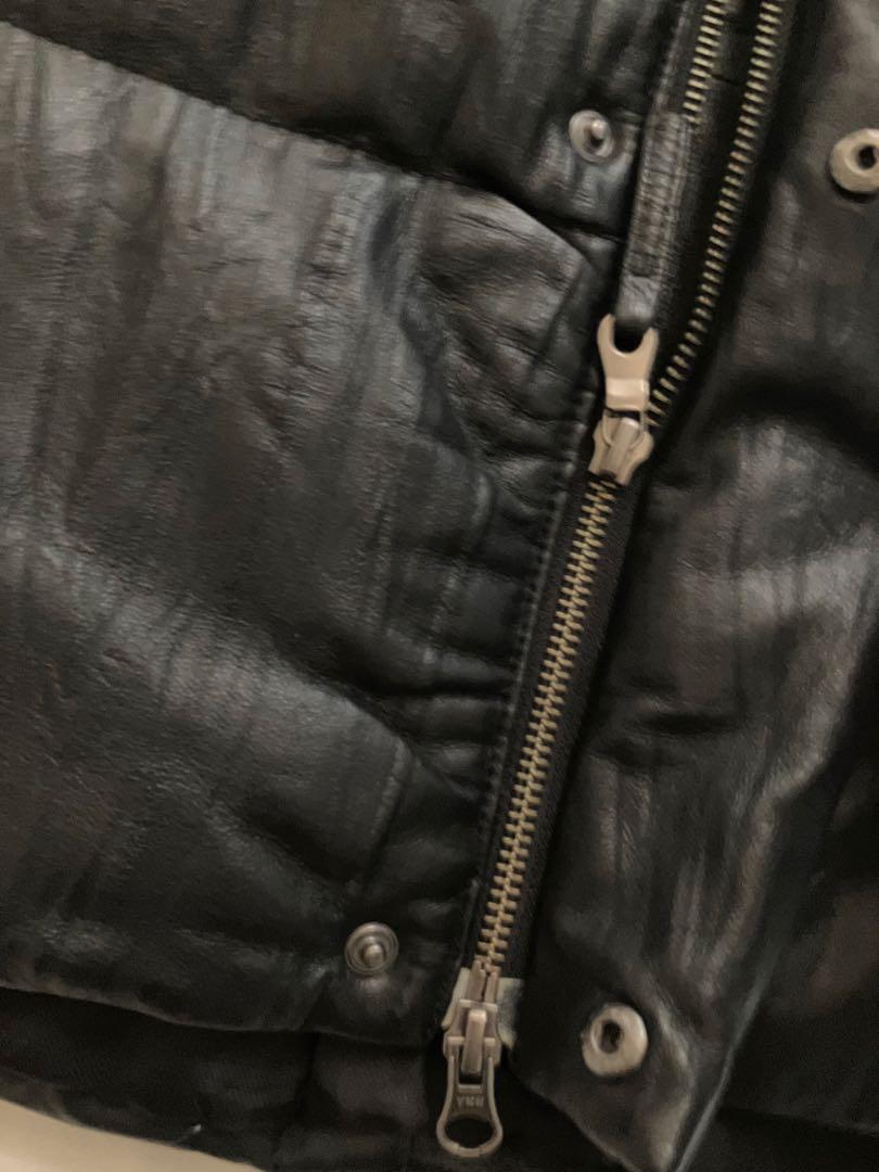 【極美品】アーバンリサーチ　豚革　ダウンベスト　メンズ38黒