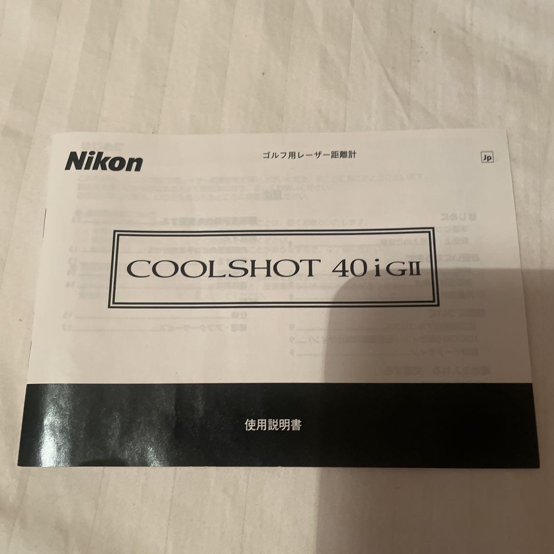 ゴルフ　距離計　Nikon COOLSHOT 40i GII
