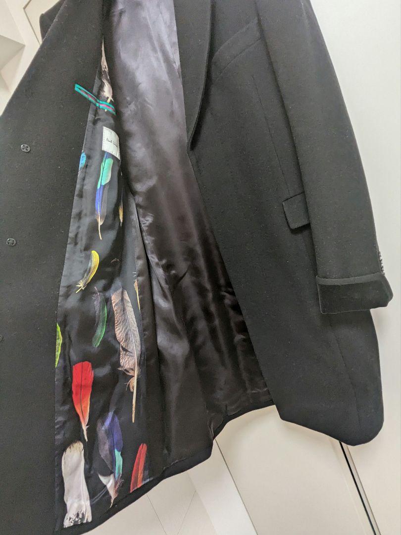 Paul Smith◆チェスターコート/M/ウール/BLK