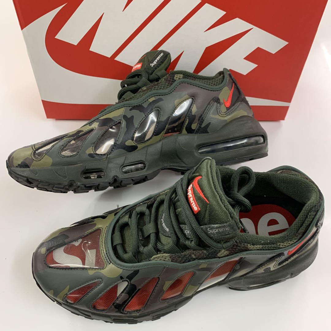 Supreme シュプリーム　ナイキ　エアマックス96 カモフラ　迷彩　27cm