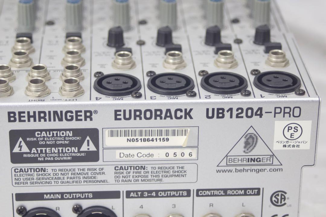 EURORACK UB1204FX-PRO アナログミキサー