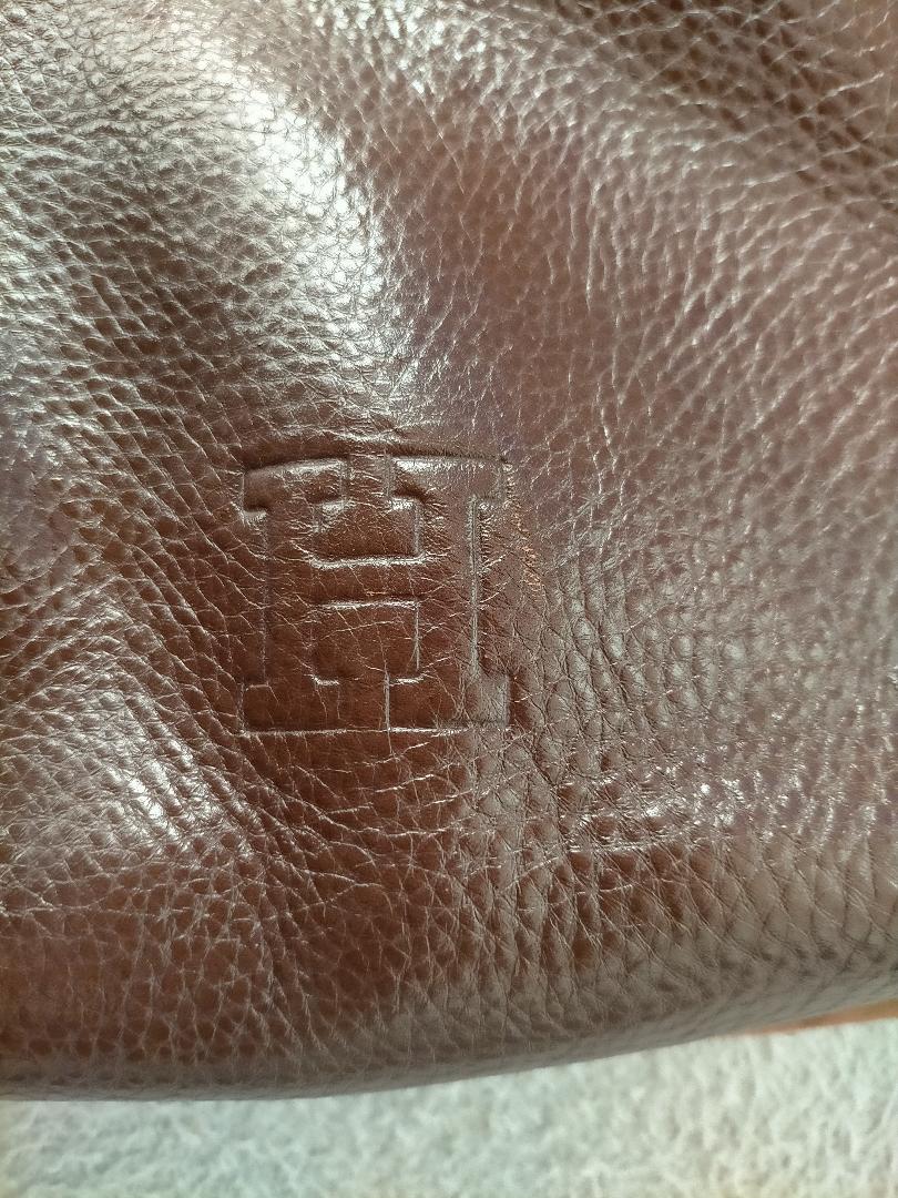 HIROFU ヒロフ レザーショルダーバッグ 茶
