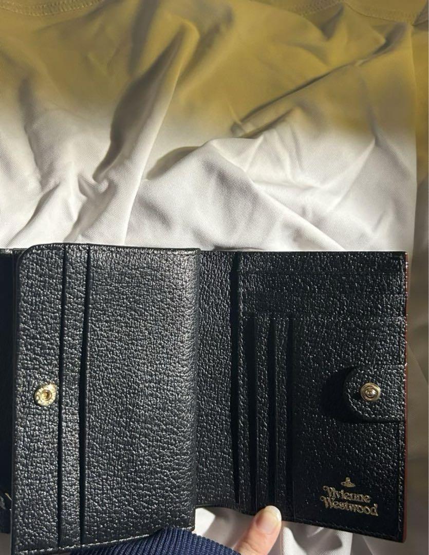 Vivienne Westwood コントラストステッチ 2つ折り財布 Vivienne Westwood コントラストステッチ 2つ折り財布