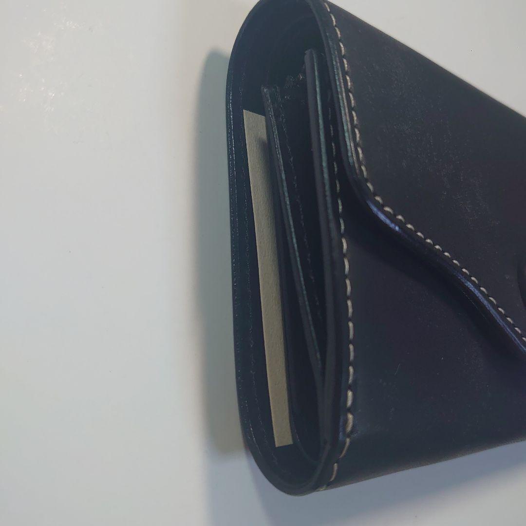 ファニー ブライドルレザー三つ折り財布 ボタン付き(コスモ) ファニー ブライドルレザー三つ折り財布 ボタン付き(コスモ)