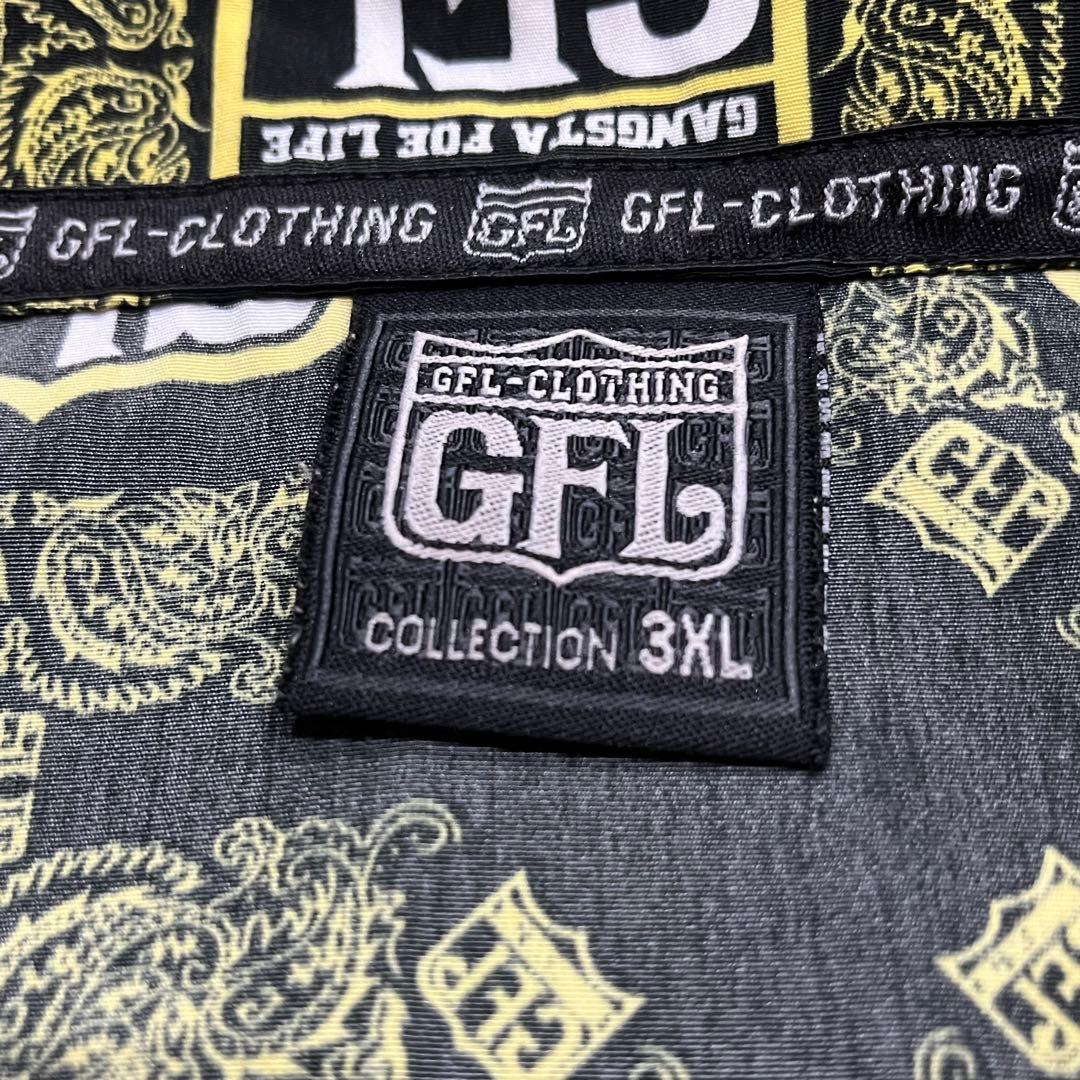 GFL GANGSTA FOE LIFE ジーエフエル 90s 総柄シャツ