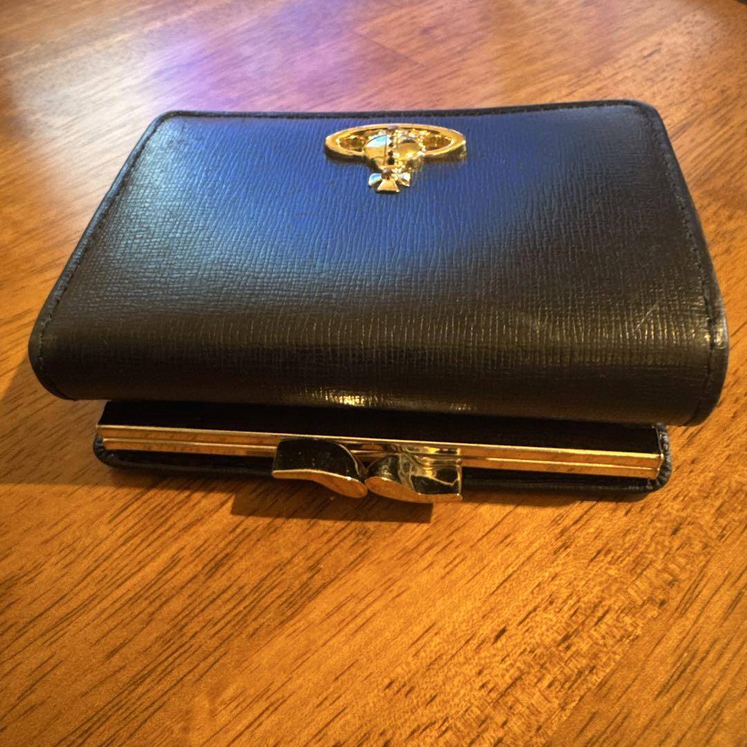 Vivienne Westwood ヴィヴィアン　3つ折り財布　黒　財布