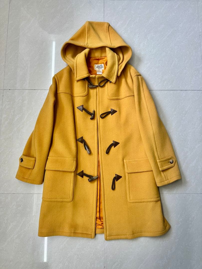 HERMÈS ダッフルコートSpecialカラー 黄色　 廃盤 46