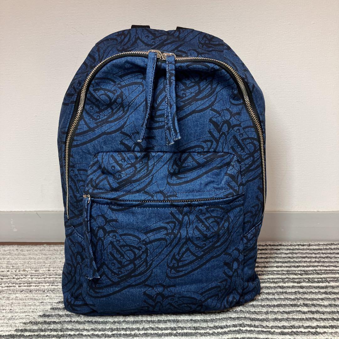 【未使用品】ヴィヴィアンウエストウッド DIAGONAL リュックサック ブルー