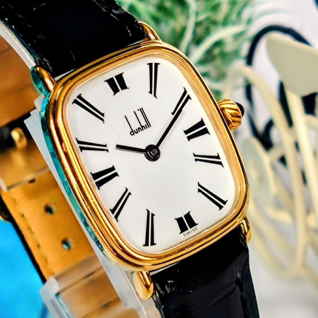 良品 dunhillダンヒル レディース腕時計ホワイト箱付き セレブ 上品 英国 良品 dunhillダンヒル レディース腕時計ホワイト箱付き セレブ