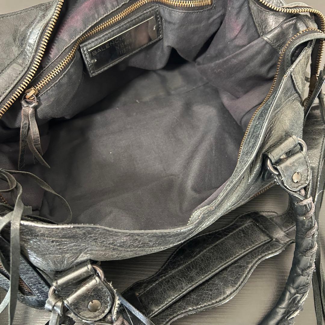 BALENCIAGA 2way City Hand Bag Black BALENCIAGA 2way City Hand Bag Black