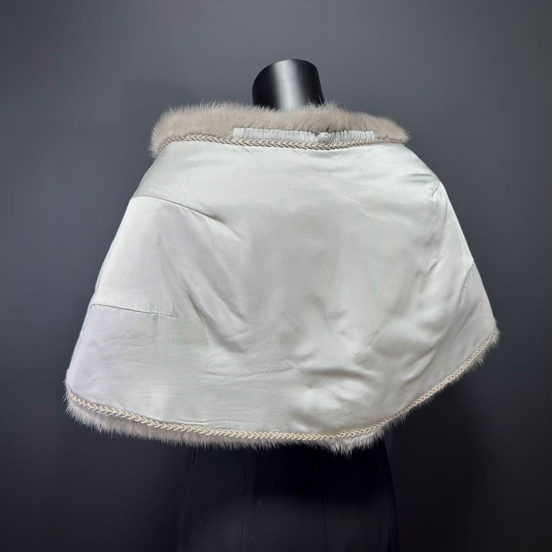 【高級】SAGA MINK サガミンク ファーショール サファイア ライトグレー 【高級】SAGA MINK サガミンク ファーショール サファイア ライトグレー