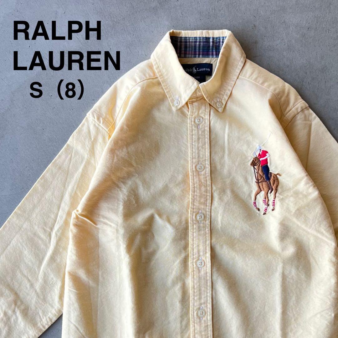【RALPH LAUREN】ラルフローレン　キッズS　BDシャツ　長袖　刺繍