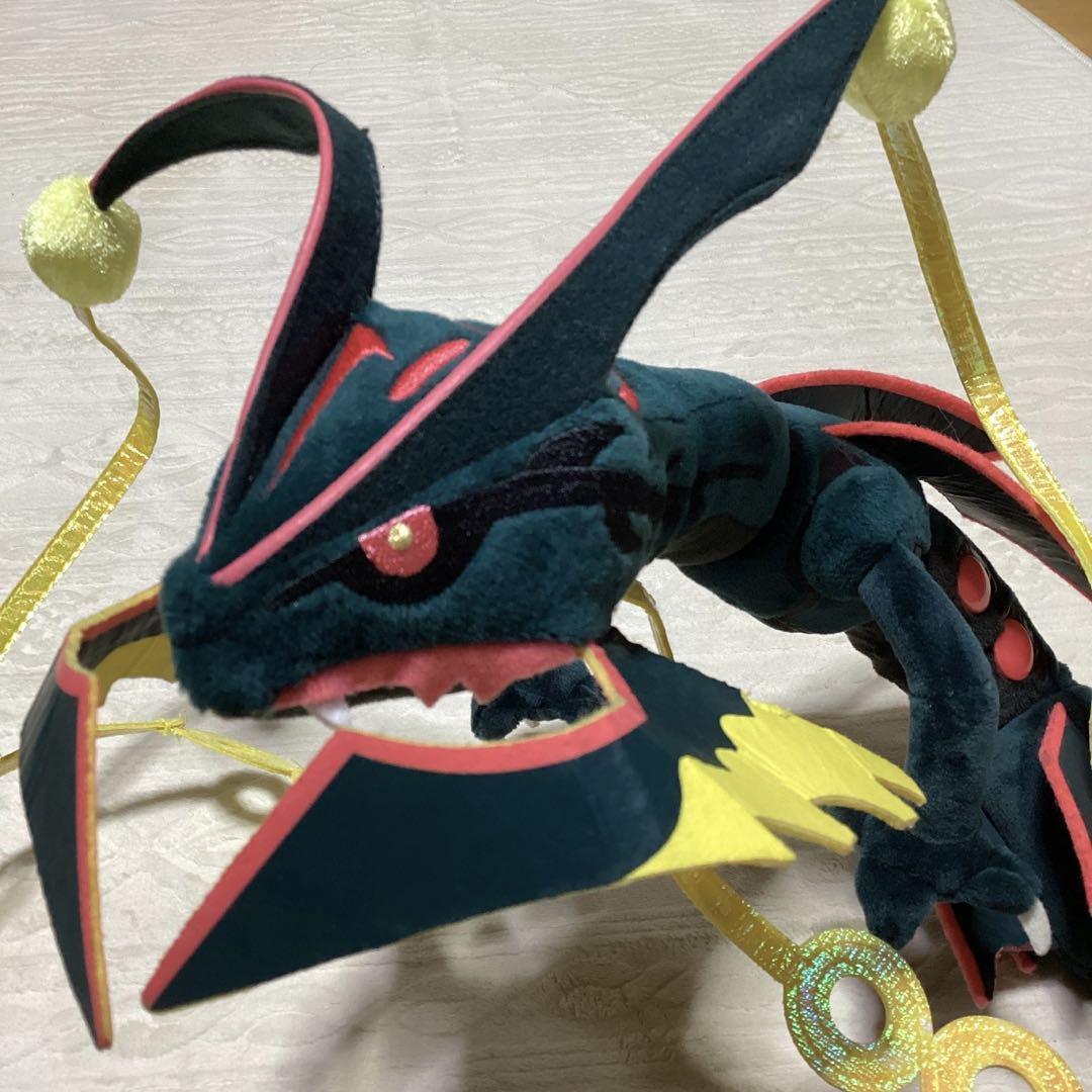 ☆ポケモンセンター限定 黒いメガレックウザぬいぐるみ 88cm