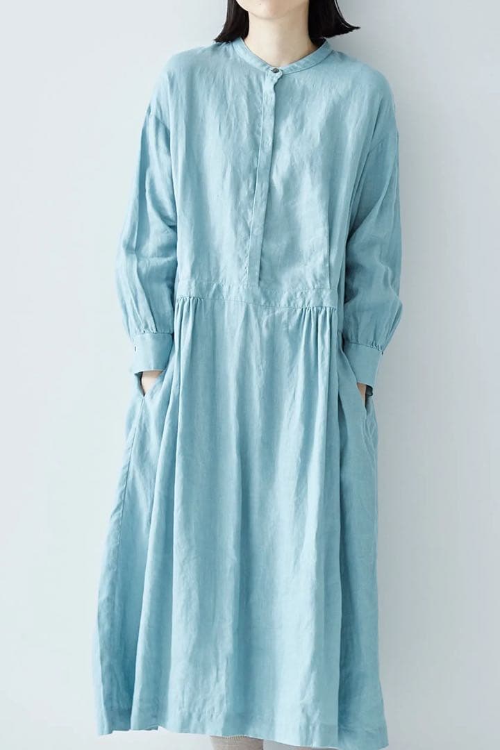 アトリエナルセ リネンギャザーワンピース ヴェリテクール ネスト
