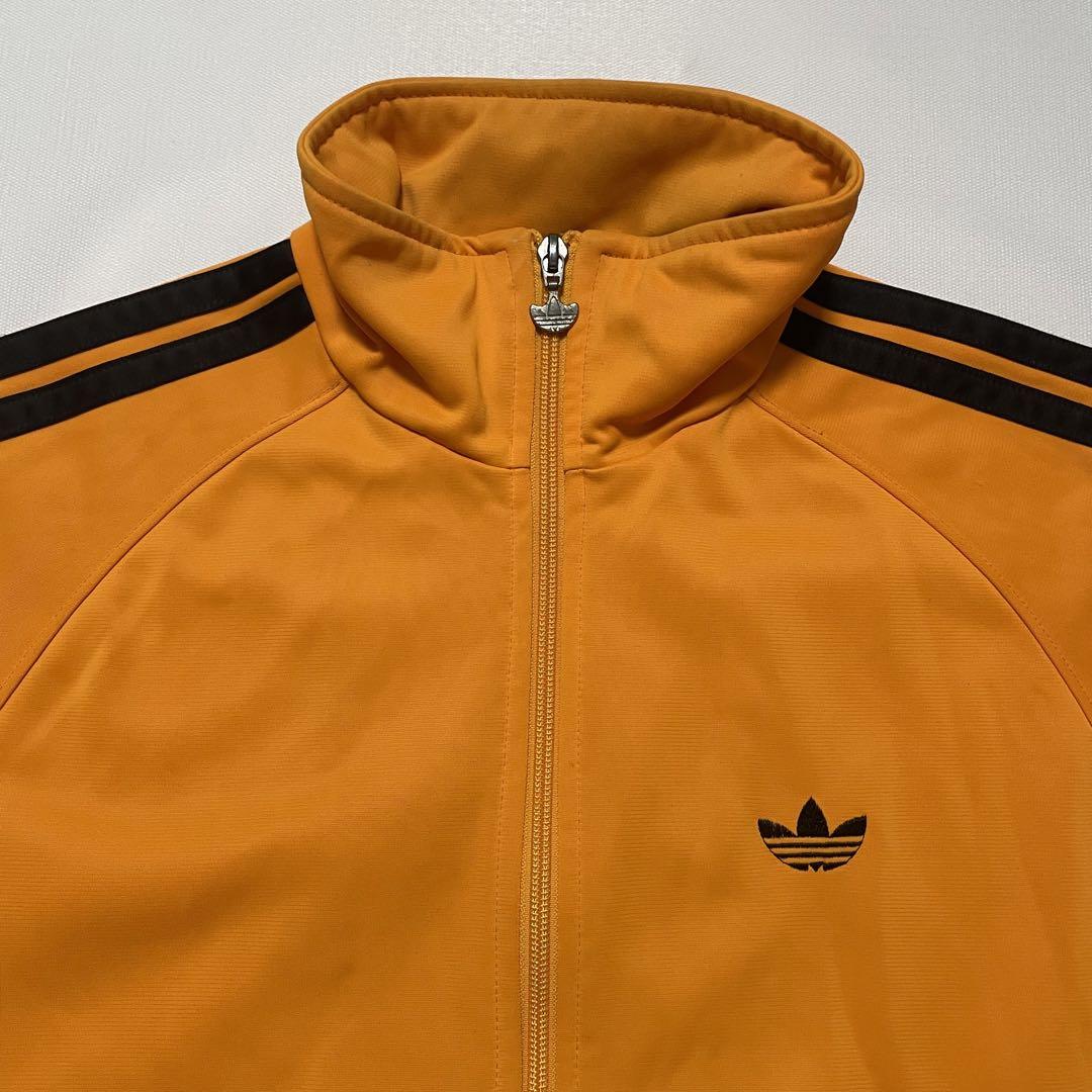 90s old adidas デサント製 ジャージ トラックジャケット オレンジ