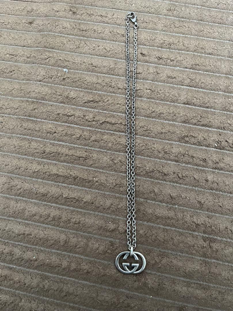 定価6万6千円 GUCCI SV925 ネックレス グッチ ダブルg 正規店