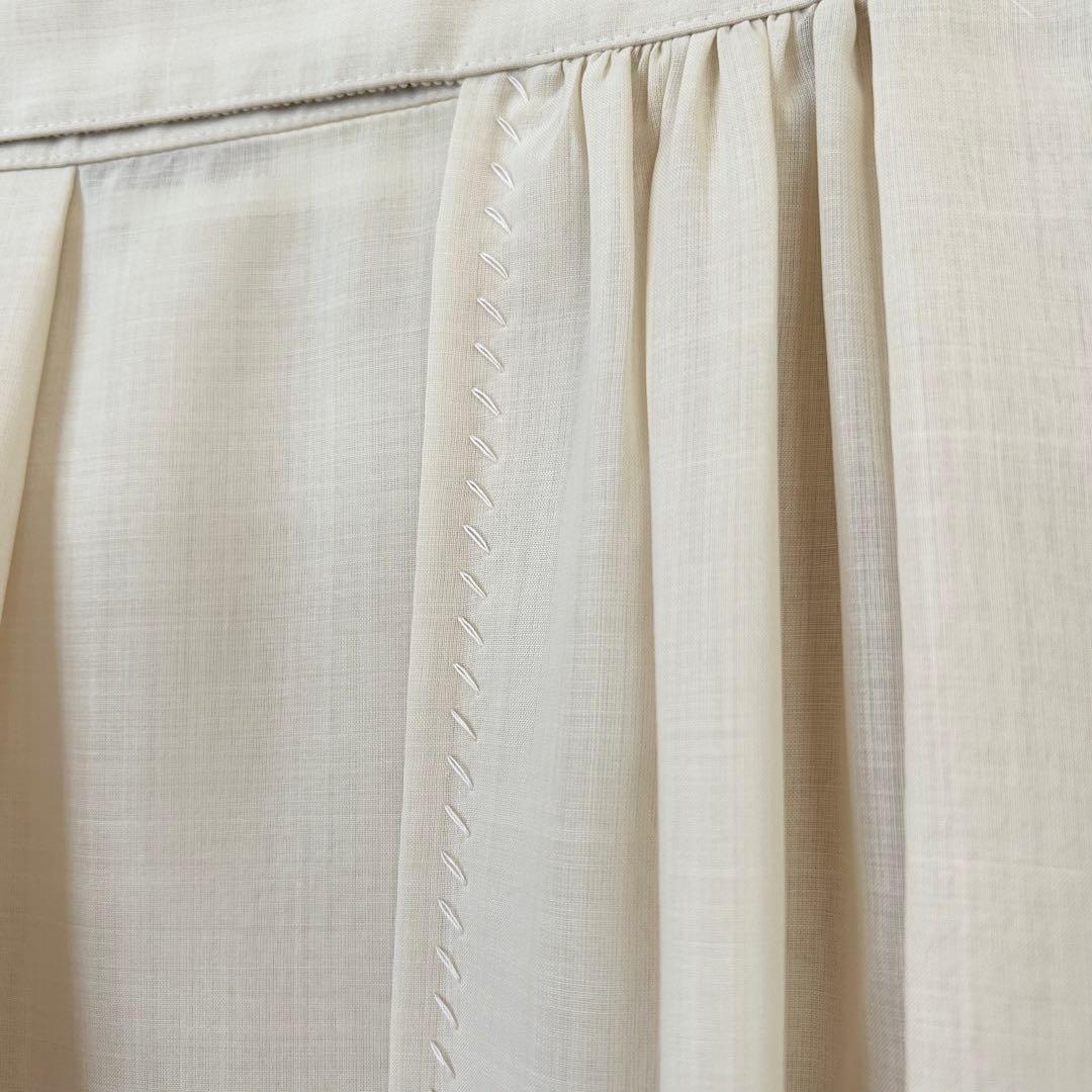 新品 DES PRES ウールポリエステル ランダムタックスカート