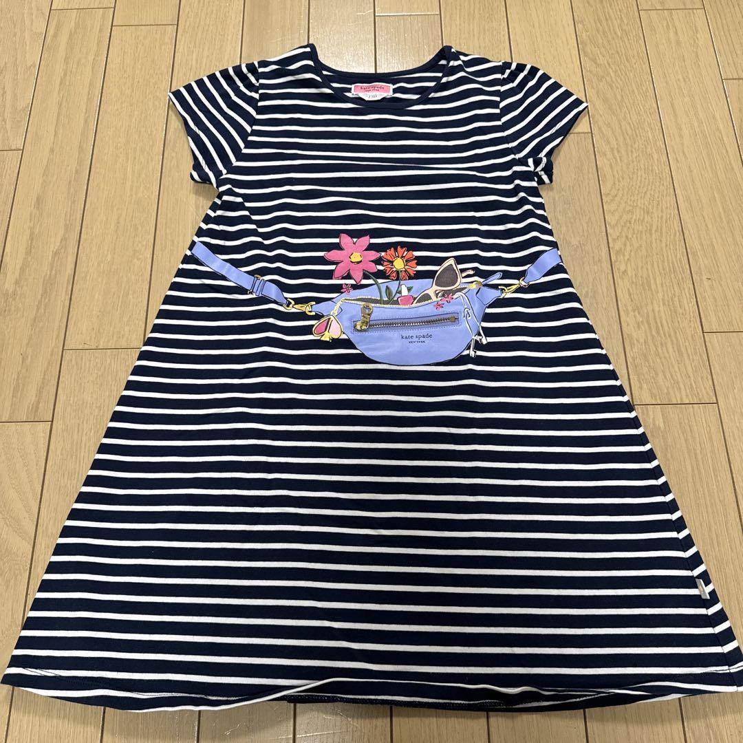 kate spade ストライプ ワンピース 130 - メルカリ