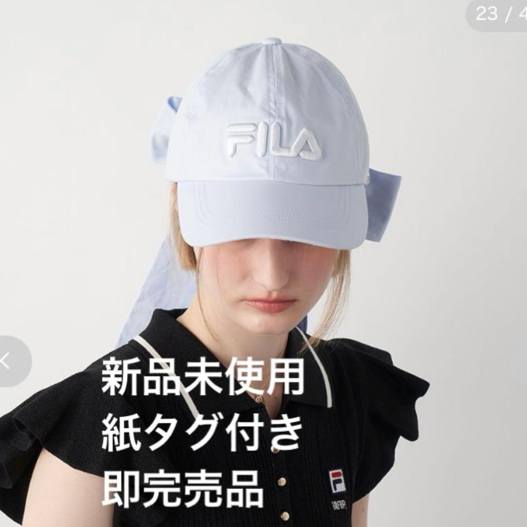 FURFUR【FILAコラボ】ビッグリボンキャップ