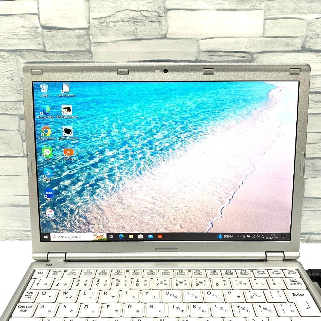 第8世代 ✨Panasonic レッツノート SSD256 8GB✨Office Panasonic パナソニック Let's note CF-SV8 ノートパソコン 軽量