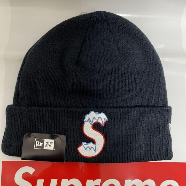 ブラック系海外最新supreme new era box logo beanie ニットキャップ ...