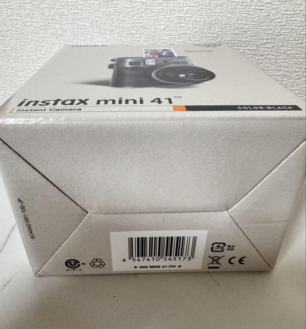 instax mini 41 インスタントカメラ ブラック