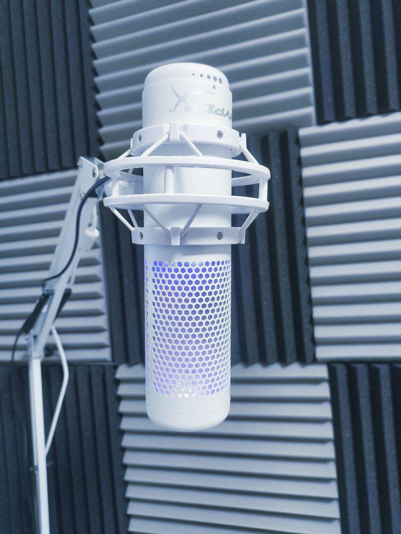 HyperX QuadCast S スタンドアロンマイク 白 ホワイト