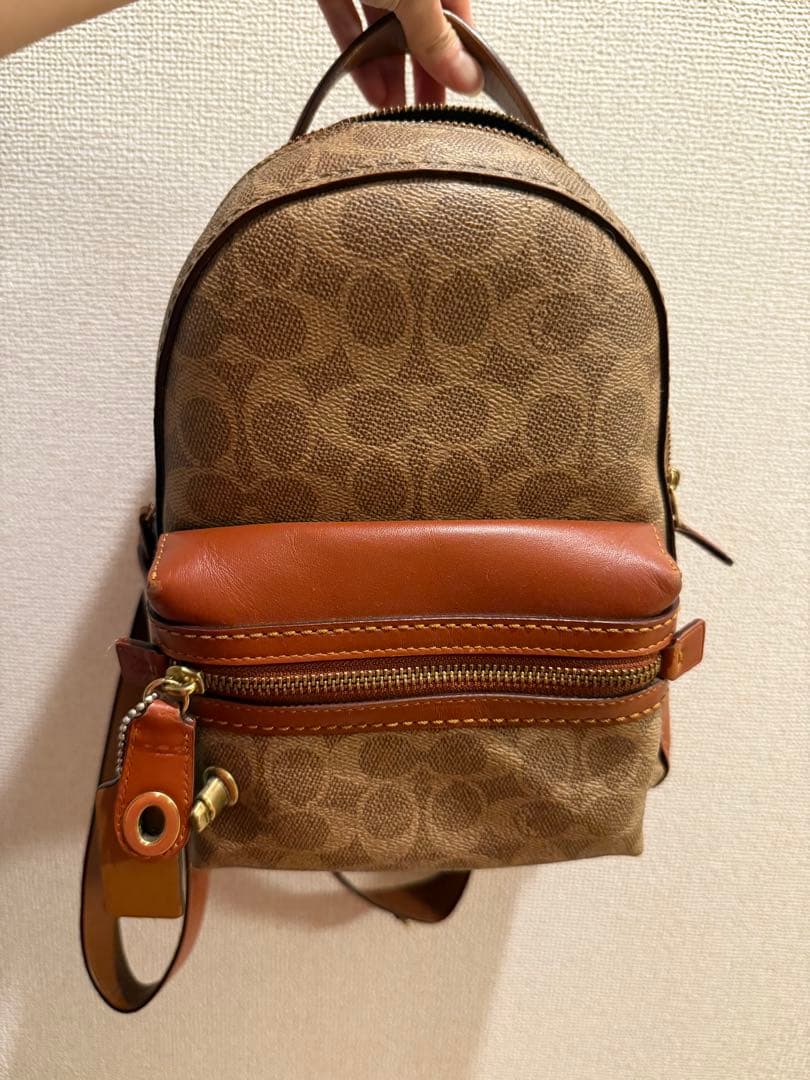 コーチ バックパック ブラウンレザー