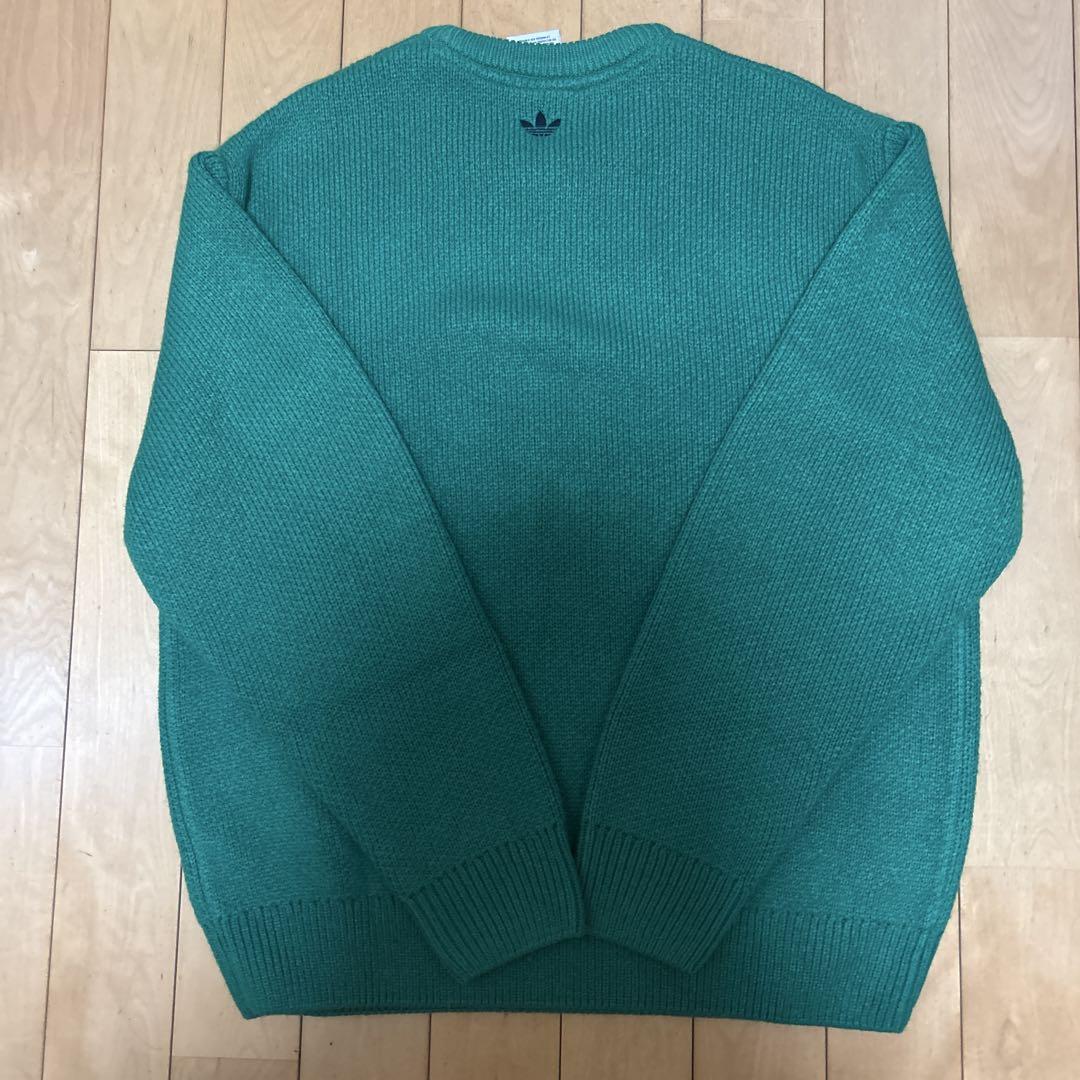 adidas 緑色 Mサイズ ニットセーター