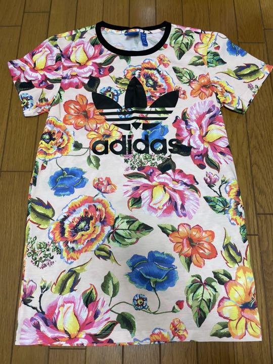 取扱う販売店 adidas オリジナルス 花柄Tシャツワンピース 取扱う販売店 adidas オリジナルス 花柄Tシャツワンピース
