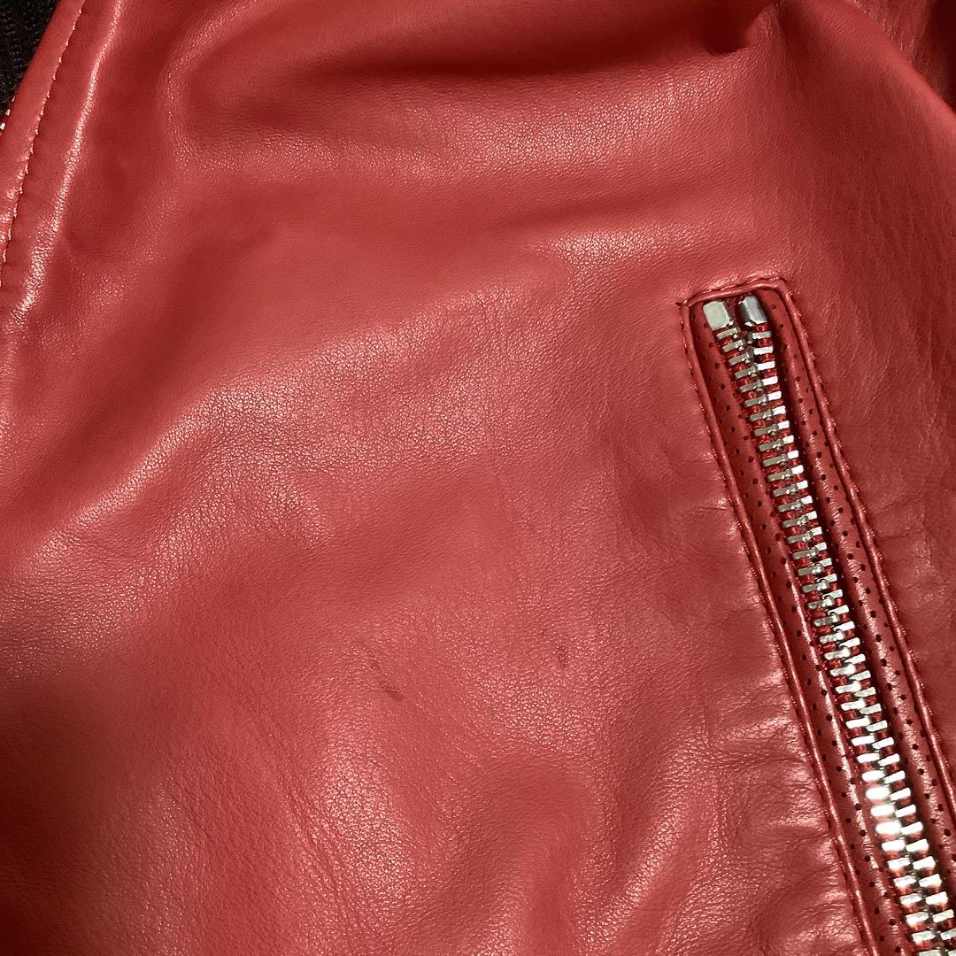 DIESEL ディーゼル ラムレザーライダースジャケット