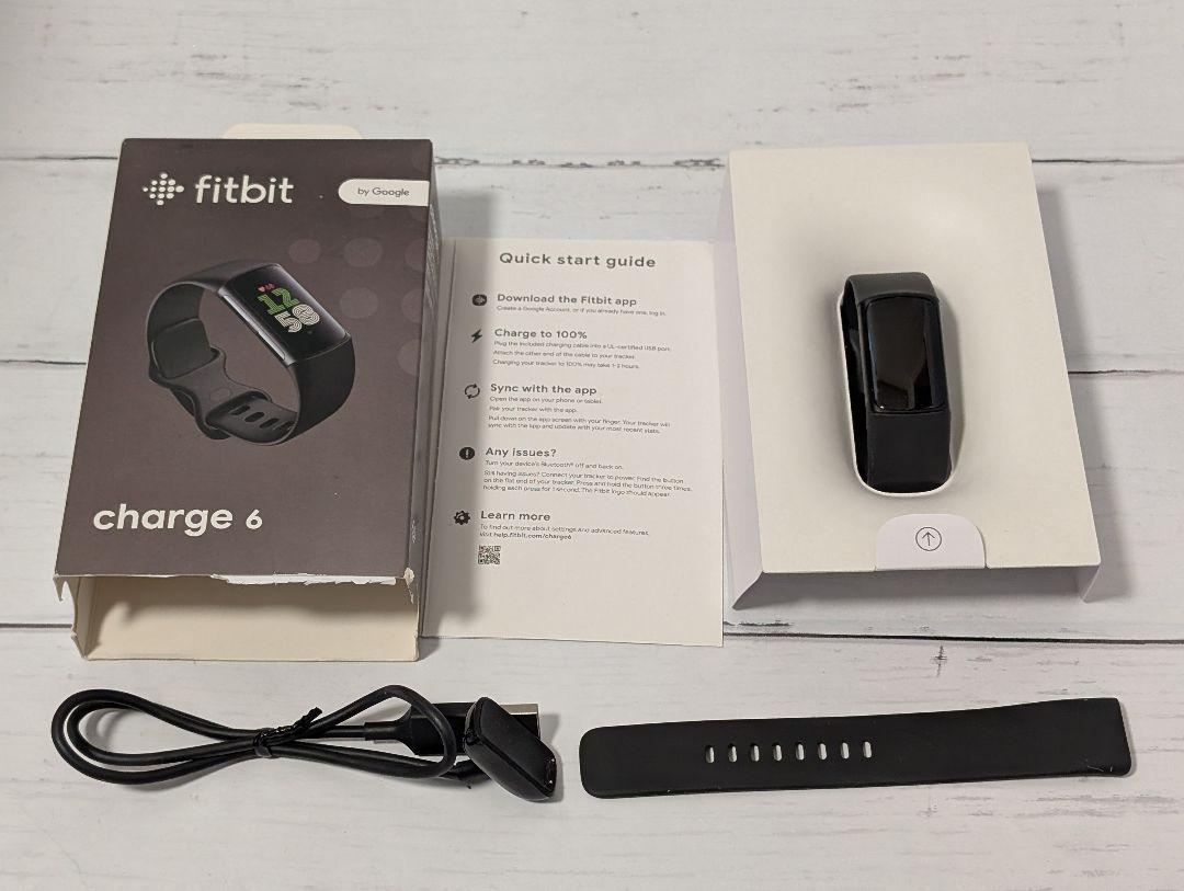 Fitbit Charge 6 ブラック 充電器付き