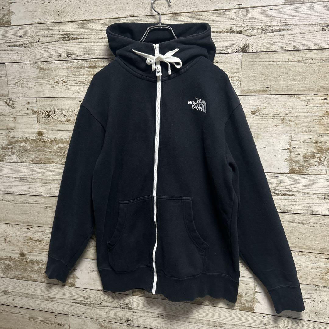 056【人気Lサイズ】ザノースフェイス☆刺繍ビッグロゴ　リアビューパーカー