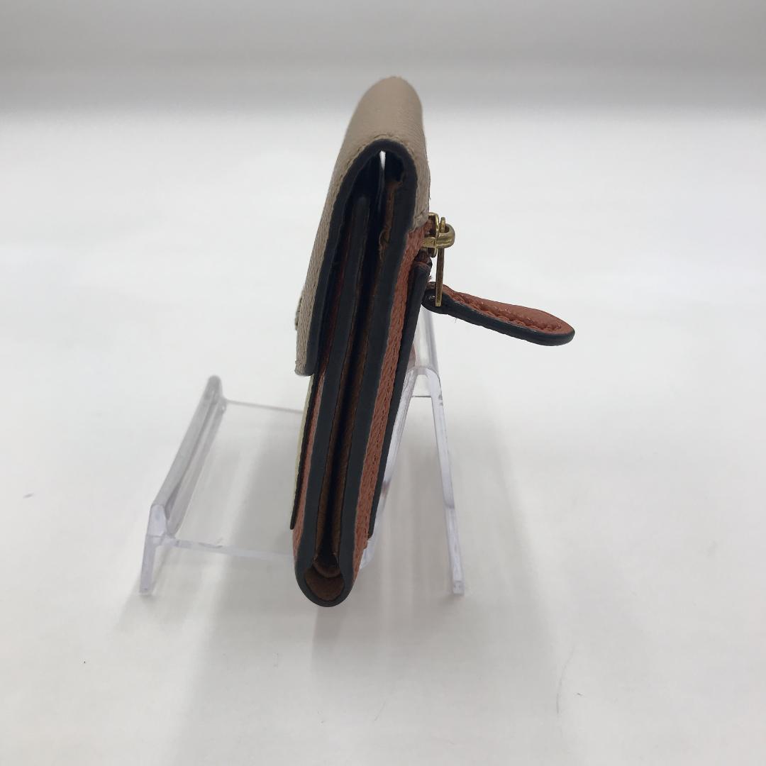 【出品準備中】COACH レザー カードケース ベージュ/アイボリー/ブラウン