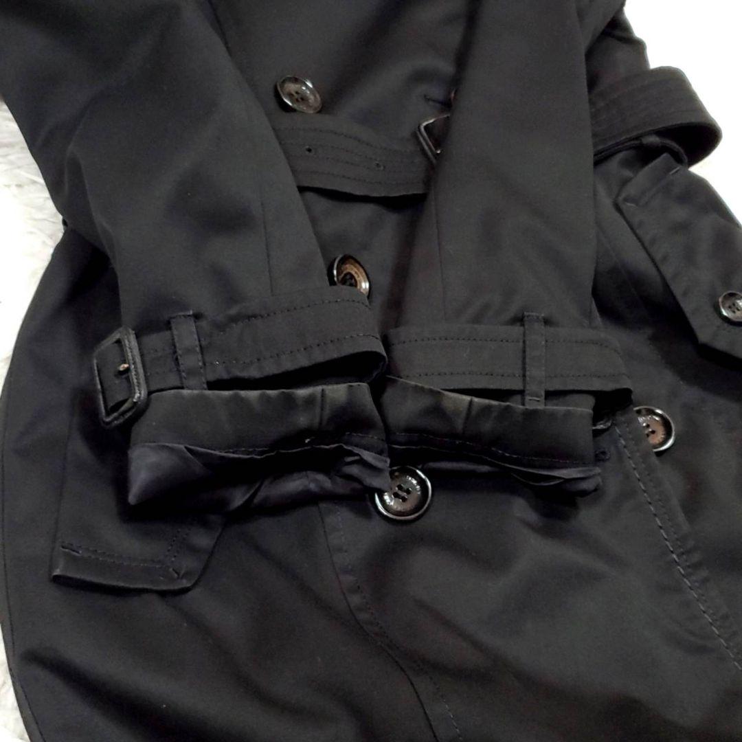 希少 極美品 L バーバリーブラックレーベル トレンチ コート 黒 羊毛ライナー