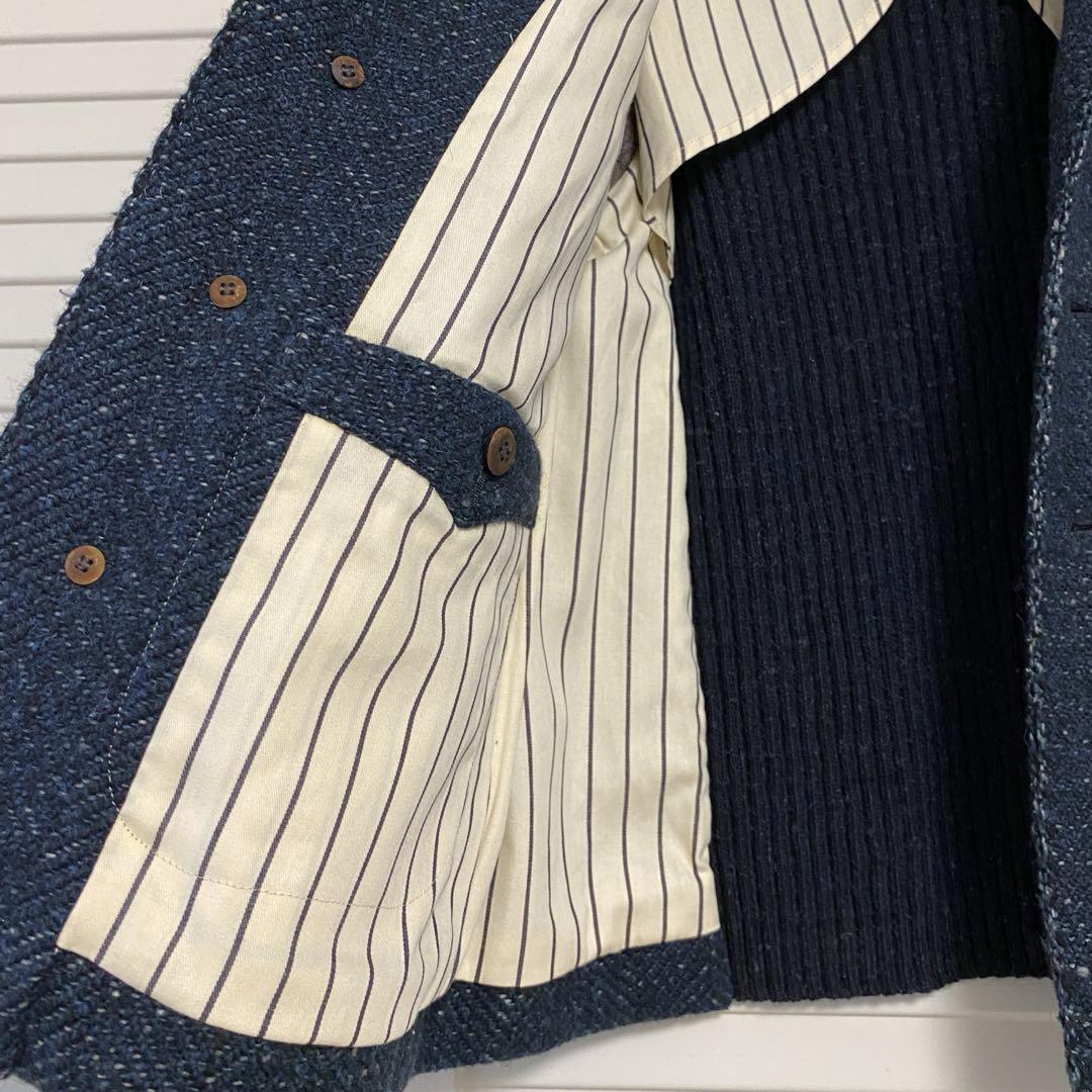 45R 極美品 ウール ニット ツイード ジャケット