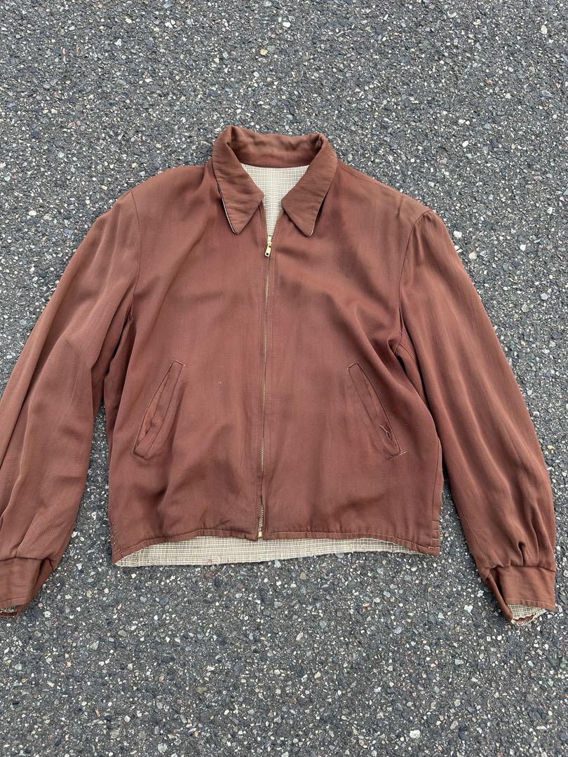 【スペシャル】50s レーヨン ギャバジャン　リバーシブル