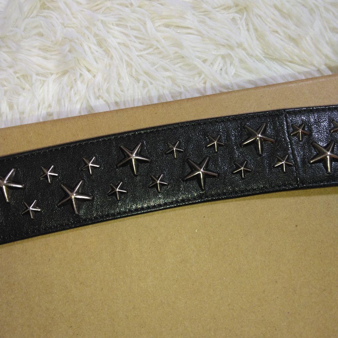 ★週末セール★　JIMMY CHOO ベルト スタッズ スター 星 レザー 本革