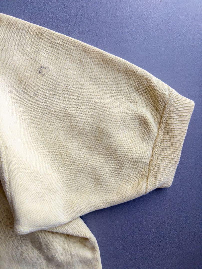50‘s Half sleeve Sweatshirt Yellow 無地