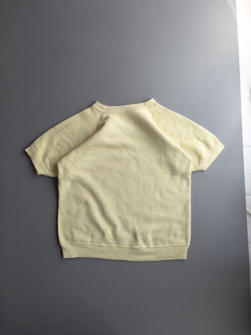 50‘s Half sleeve Sweatshirt Yellow 無地