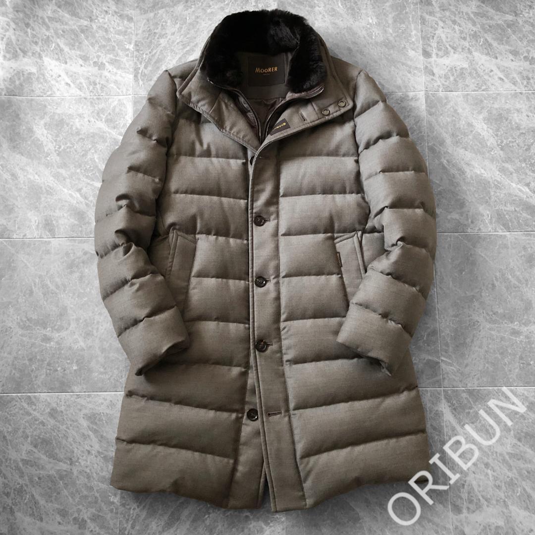 MooRER ALFIERI FUR L ファー付き ウールカシミアダウンコート MooRER ALFIERI FUR L ファー付き ウールカシミアダウンコート