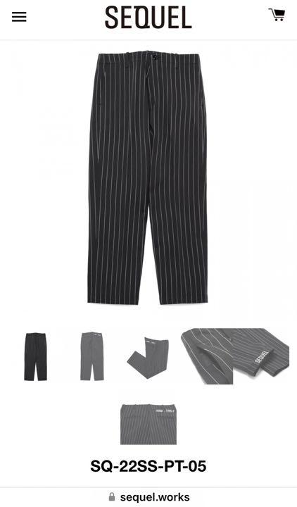 SEQUEL チノパンツ TYPE-F XLBlack Stripe 藤原ヒロシ art-school.ks.ua