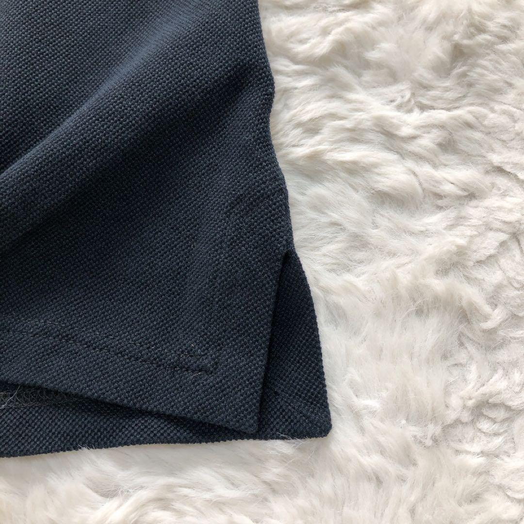 GUCCI*グッチ 半袖ポロシャツ 鹿の子 フリル襟 ロゴ ブラック S-M相当 GUCCI*グッチ 半袖ポロシャツ 鹿の子 フリル襟 ロゴ ブラック S-M相当