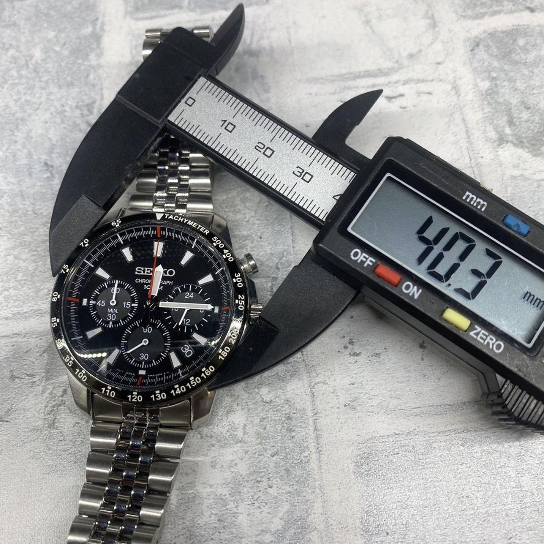 値下げ！SEIKO クロノグラフ　電池新品‼︎6T63ムーヴメント搭載　美品