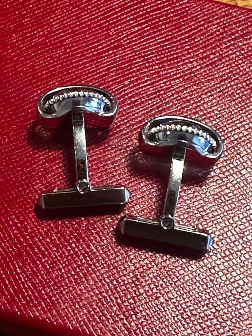 青色球体の金属製カフリンクス カフスボタンーブルーカフス