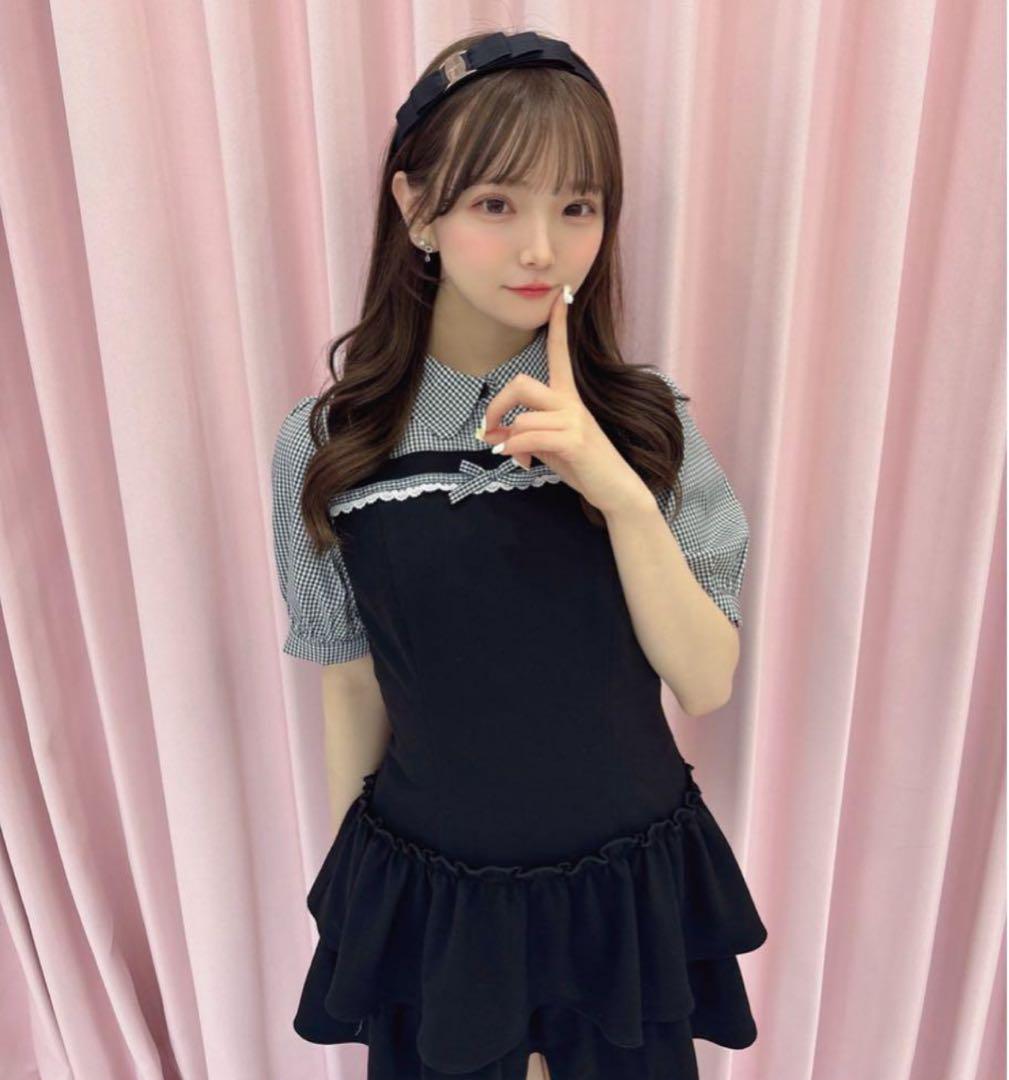 evelyn エブリン ドッキングティアードop ワンピース ブラック