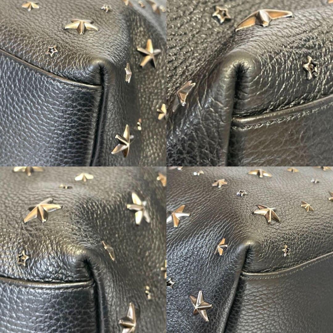 【未使用級】JIMMY CHOO PIMLICO BLACK A4 トートバッグ